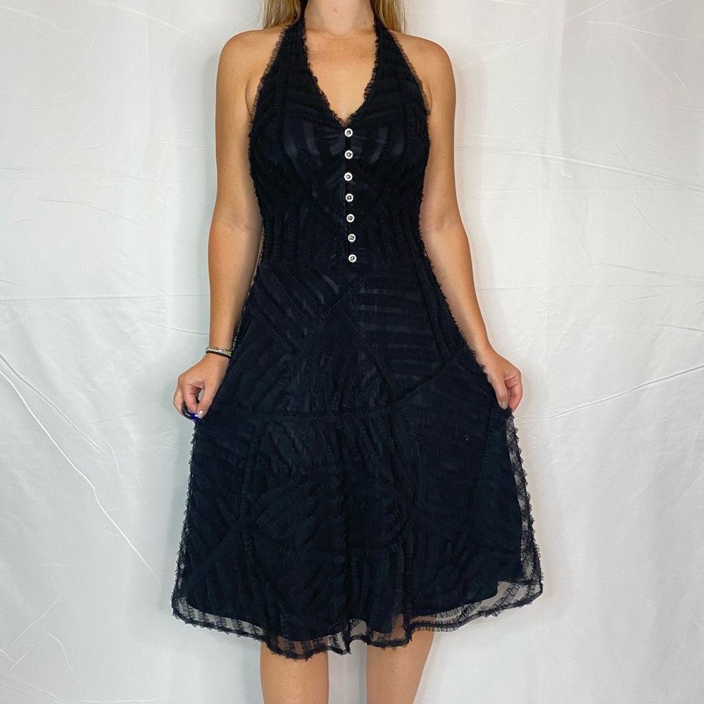 Alexia Admor black halter midi dress